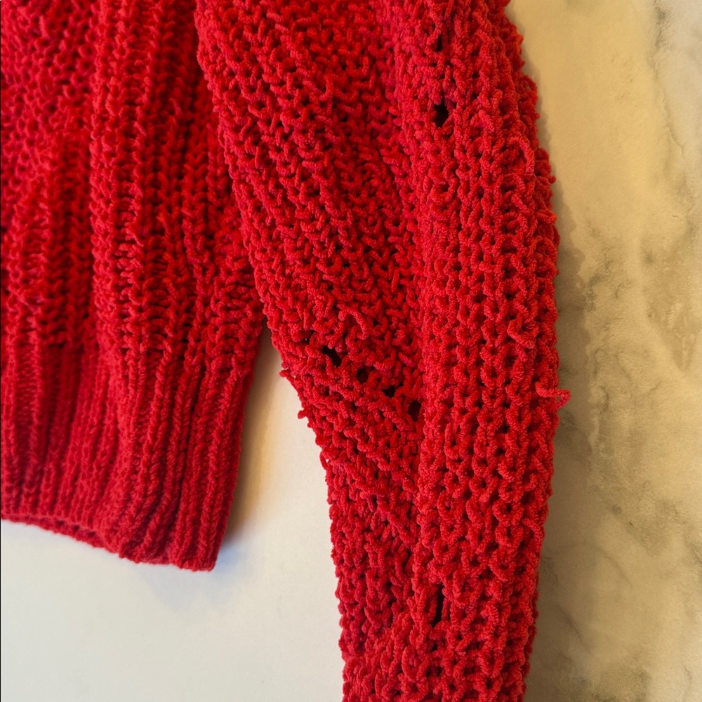 Double Zero- Crop Sweater Medium - image 2